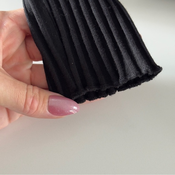 Selected Femme Black Ribbed Maxi Dress - Picture 7 of 10